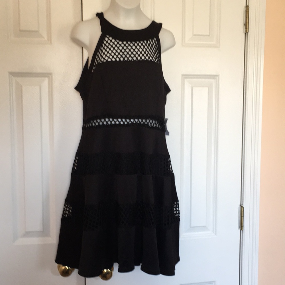 Charlotte Russe Black High Neck Dress